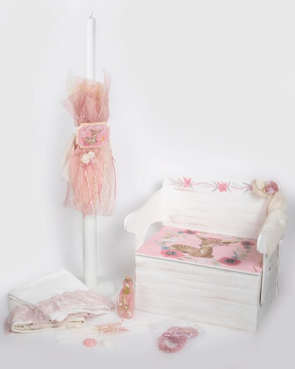 Σετ βάπτισης θρανίο με θέμα το ελάφι