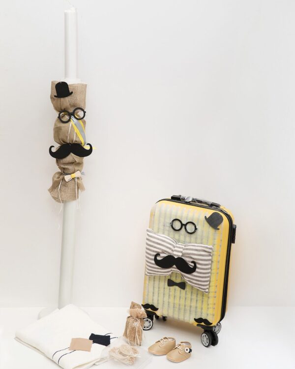 Σετ βάπτισης βαλίτσα ταξιδιού με θέμα ο Μικρός κύριος