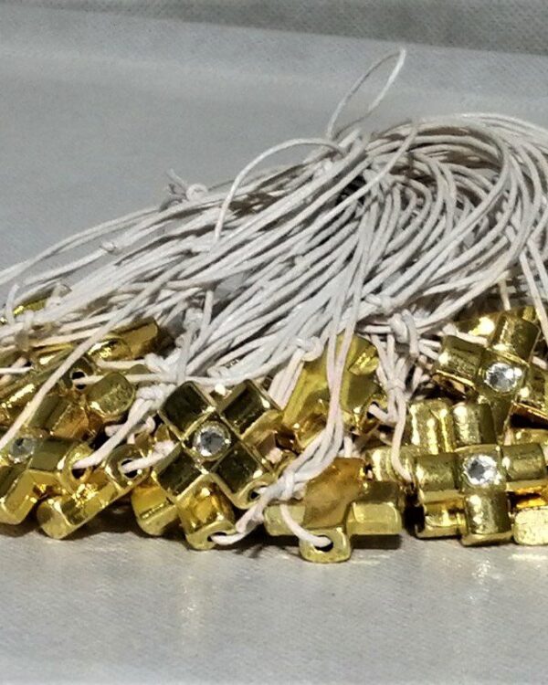 Μαρτυρικά βραχιολάκια για βάπτιση με σταυρουδάκι