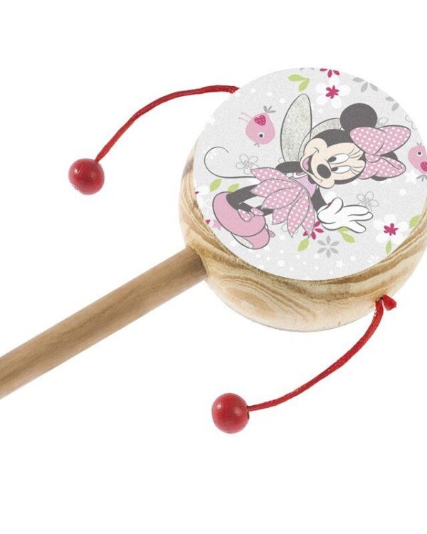 Μπομπονιέρα ξύλινο τυμπανάκι με φιγούρες Disney