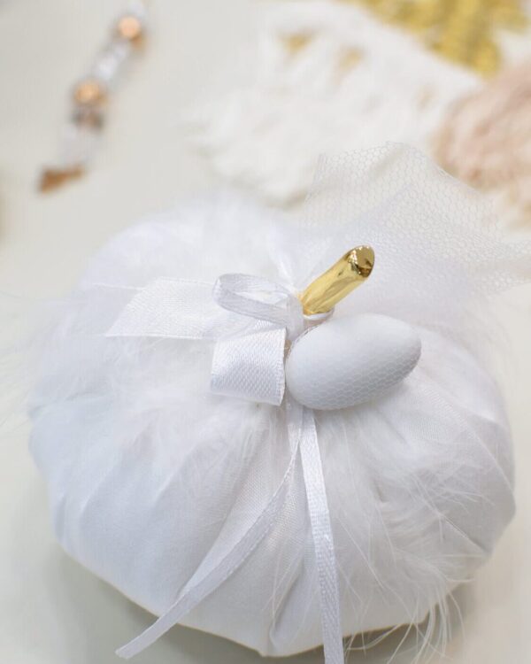 Μπομπονιέρα με χρυσό διακοσμητικό