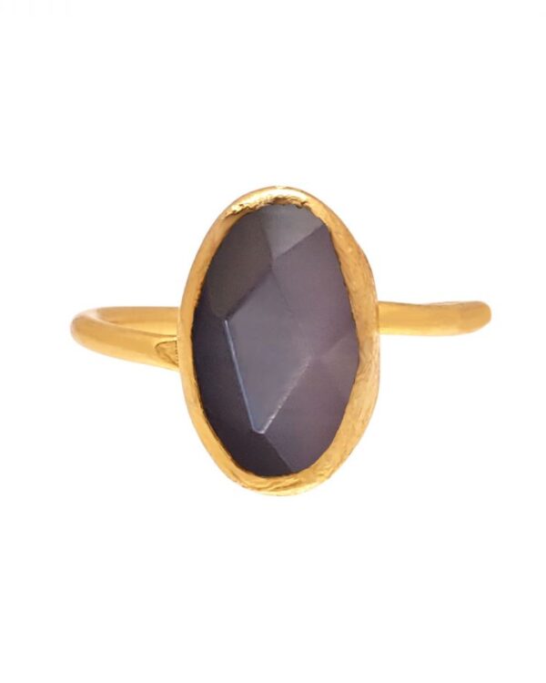 Δαχτυλίδι Επιχρυσωμένο με Αμέθυστο