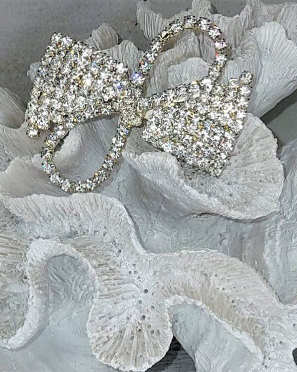 Νυφικό αξεσουάρ φιόγκος για τα μαλλιά με Swarovski