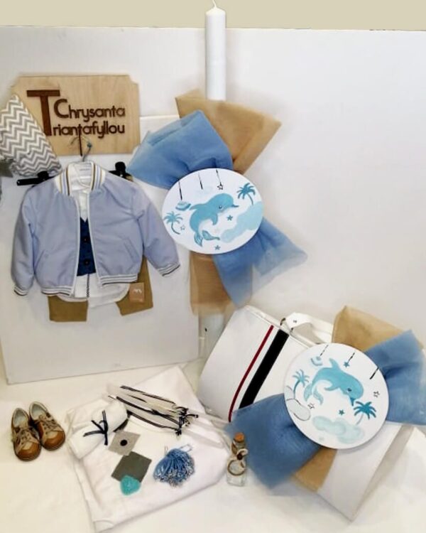 Θεματική βάπτιση με το δελφίνι και το βυθό της θάλασσας