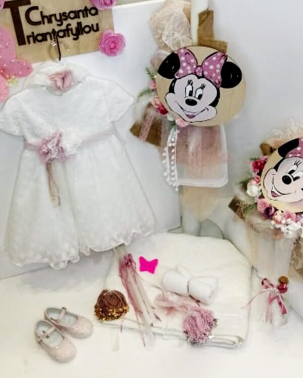Θεματική βαπτιση με χαρακτήρε της disney minnie mouse mickie mouse