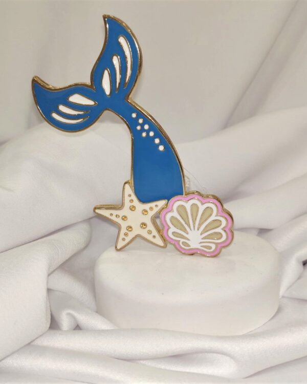 Μπομπονιέρα βάπτισης βότσαλο με ουρά γοργόνας