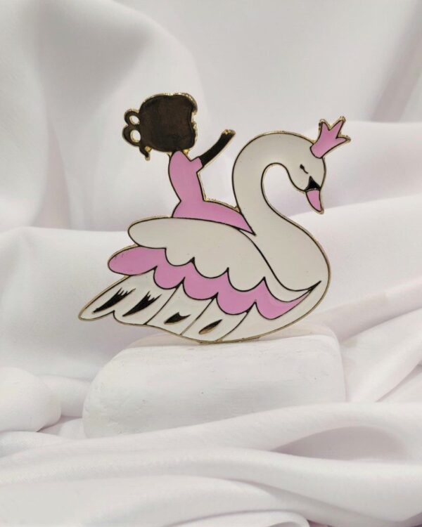 Μπομπονιέρα βάπτισης πέτρα με μεγάλο κύκνο