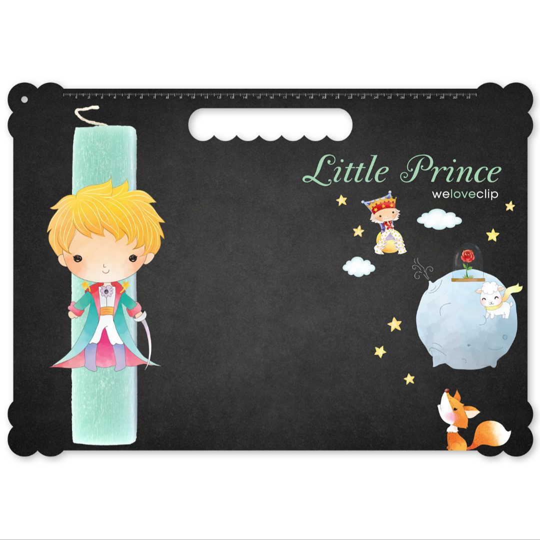 Πασχαλινή Λαμπάδα με μαυροπίνακα Μικρός Πρίγκηπας