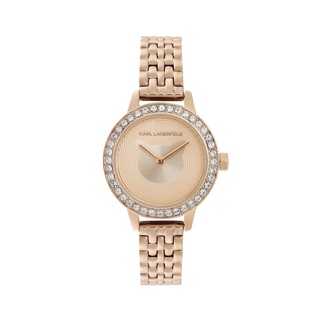 Γυναικείο ρολόι του οίκου Karl Lagerfeld σε χρυσό και ασημί