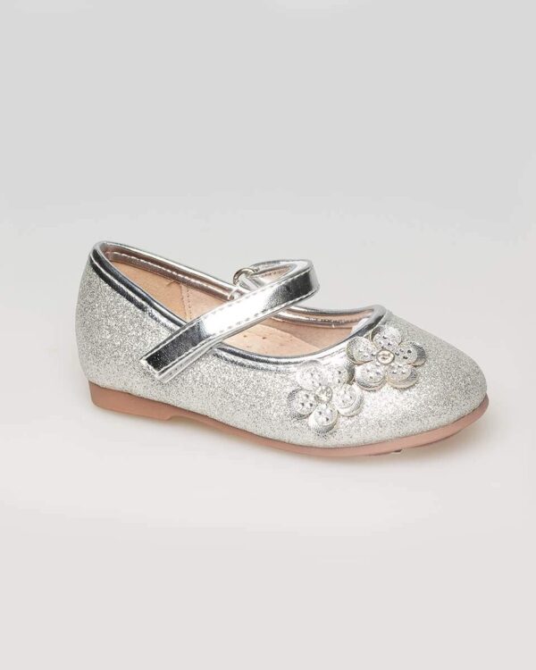 Παιδικό παπούτσι ασημί μπαρέτα