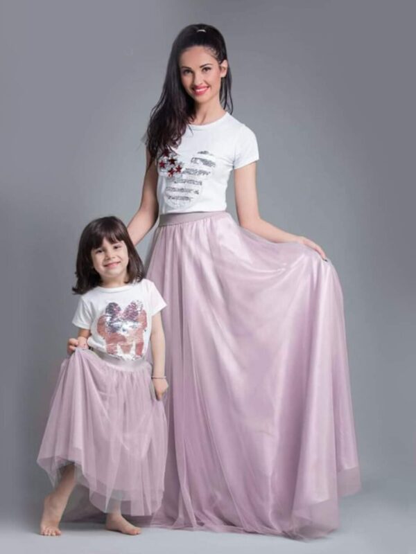 Τούλινη φούστα για γυναίκα και παιδί σετ tutu