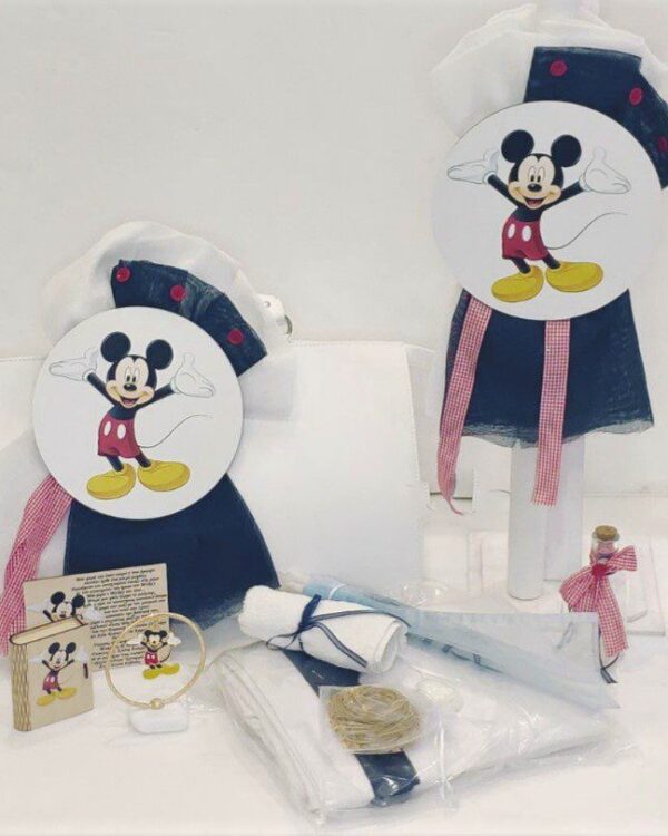 Πλήρες σετ βάπτισης με τον Mickey Mouse_Θεματική βάπτιση