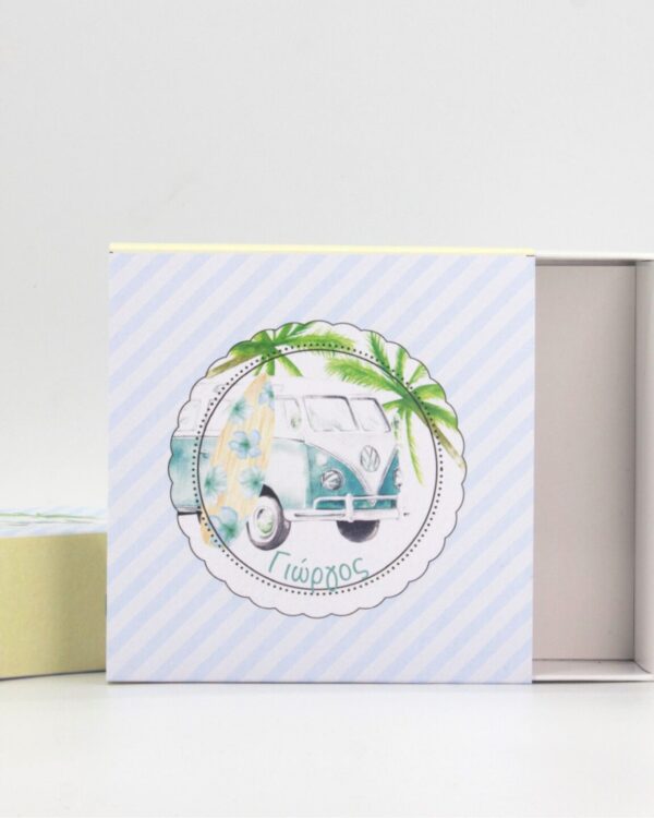 Μπομπονιέρα βάπτισης συρταρωτό κουτάκι