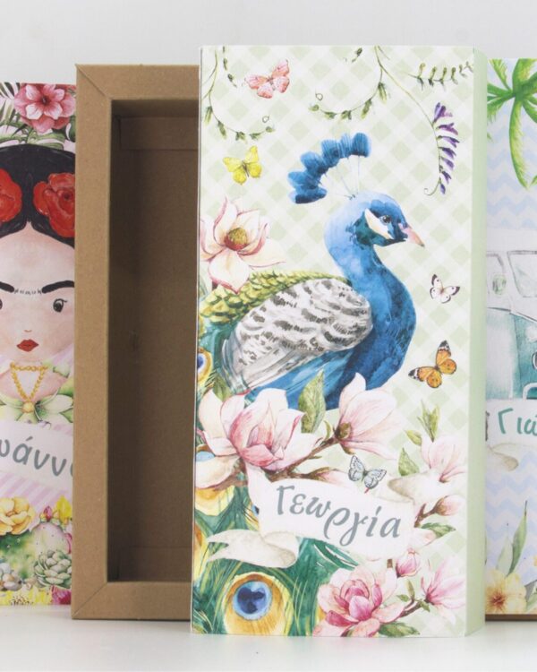 Μπομπονιέρα βάπτισης τυπωμένο κουτάκι