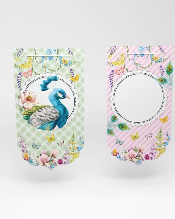 Διακοσμητικά σημαιάκια με τυπωμένο το θέμα του μυστηρίου