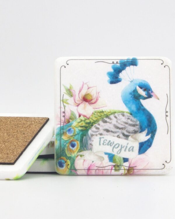 Τυπωμένο μαρμάρινο σουβέρ για μπομπονιέρα βάπτισης