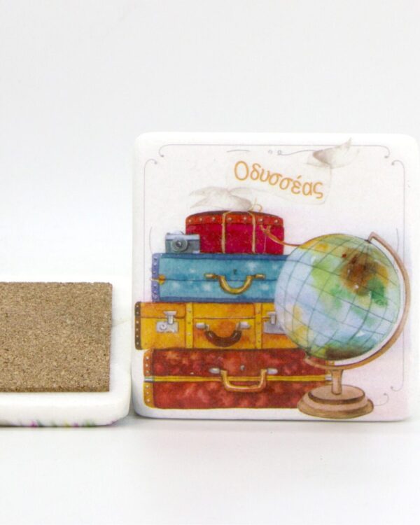 Τυπωμένο μαρμάρινο σουβέρ για μπομπονιέρα βάπτισης