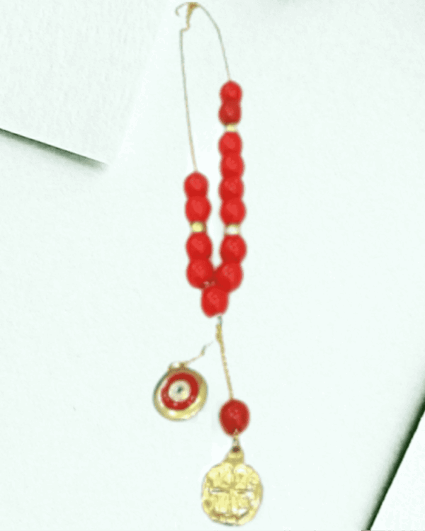 Κομπολόι με κόκκινους ημιπολύτιμους λίθους