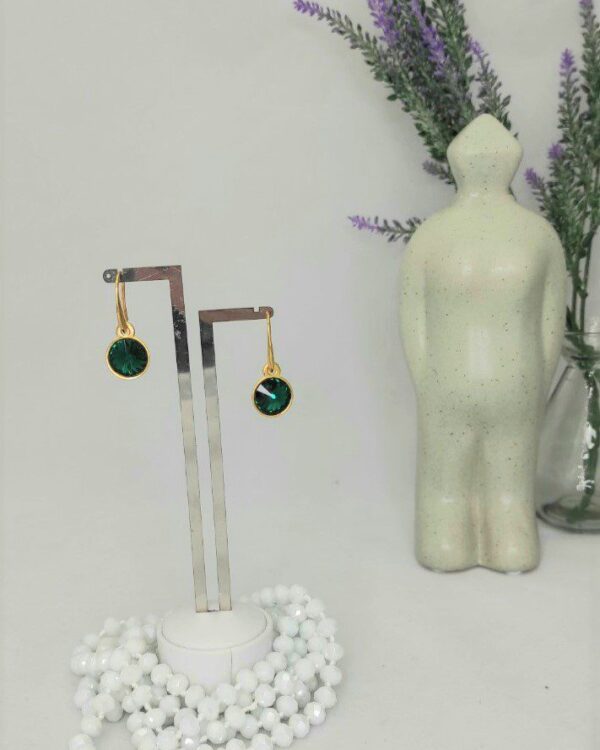 Σκουλαρίκια από ορείχαλκο με Swarovski σε πολλούς χρωματισμούς, για να ολοκληρώνετε τις εμφανίσεις σας!