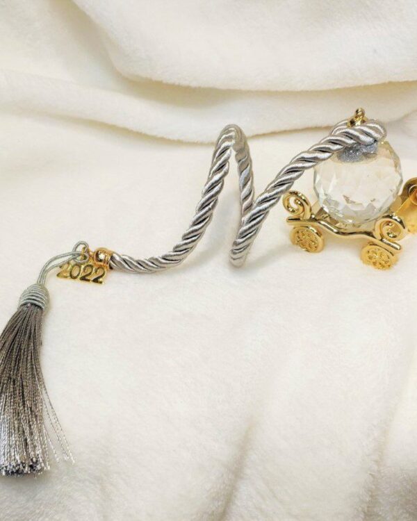 Γούρι 2022 επίχρυση 24Κ άμαξα με κρύσταλλο