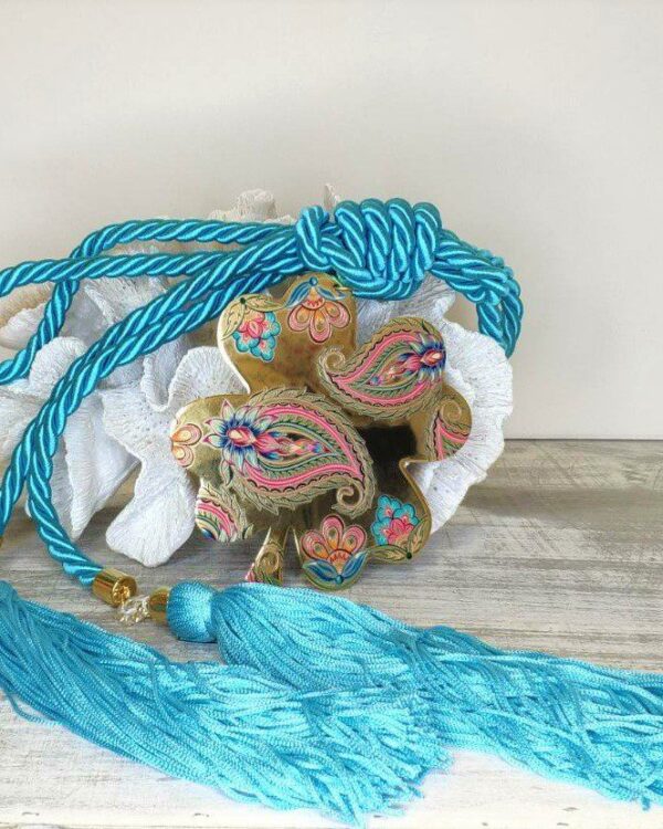 Γούρι σπιτιού 2023 με τετράφυλλο τριφύλλι από φίλντισι