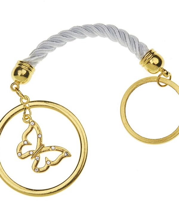 μπρελόκ πεταλούδα για μπομπονιέρα βάπτισης