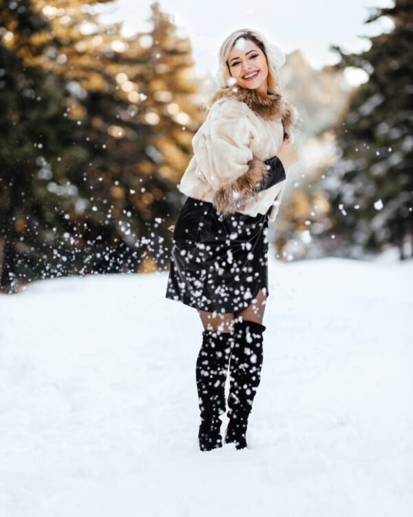 Γούνινη ζακέτα Finland Racoon pearl