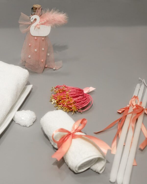 Πλήρες σετ βάπτισης μπουντουάρ με Κύκνο