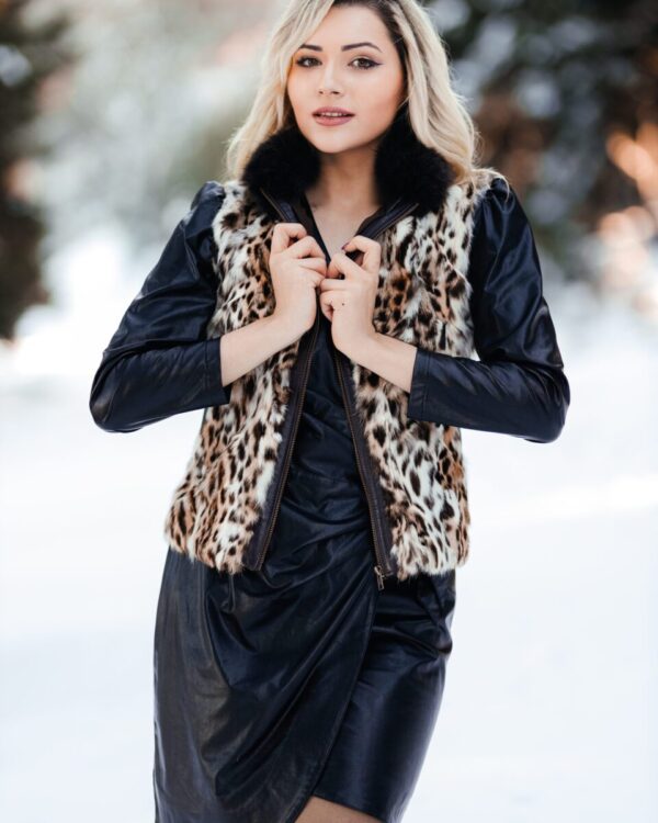 Γούνινo γιλέκο Cat Lynx natural