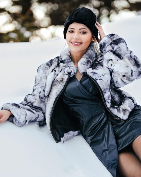 Γούνινo παλτό France Orylag natural