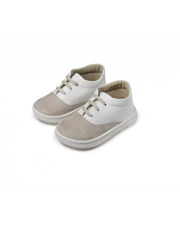 Χειροποίητα βαπτιστικά παπουτσάκια sneakers από δέρμα