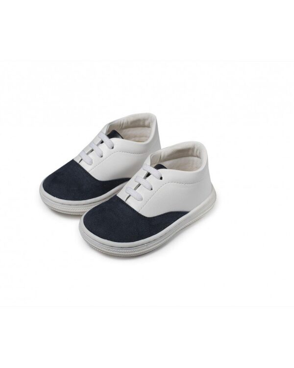 Χειροποίητα βαπτιστικά παπουτσάκια sneakers από δέρμα