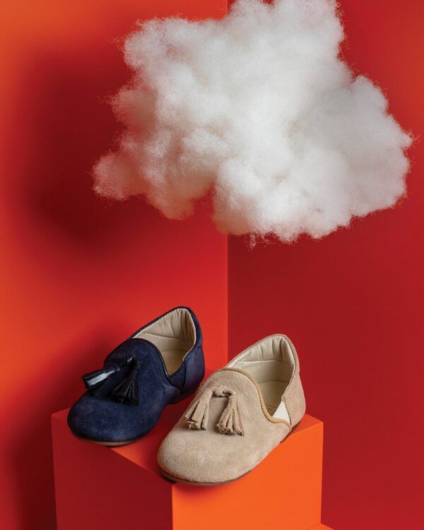 Χειροποίητα βαπτιστικά παπουτσάκια loafers