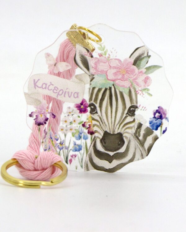 Μπρελόκ με ετικέτα plexiglass & θεματική εκτύπωση