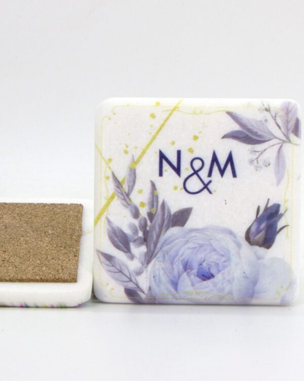 Μπομπονιέρα γάμου μαρμάρινο σουβέρ