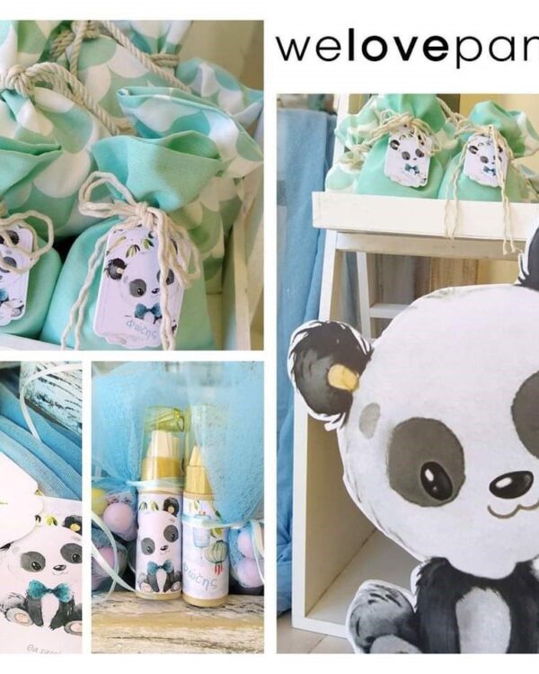 Βάπτιση για αγόρι με θέμα αρκουδάκι Panda
