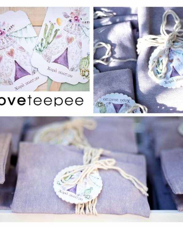 Βάπτιση για κορίτσι με θέμα Indian teepee