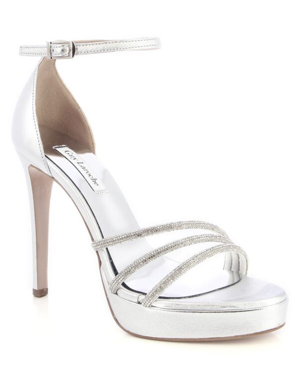 Νυφικά πέδιλα σε ασημί