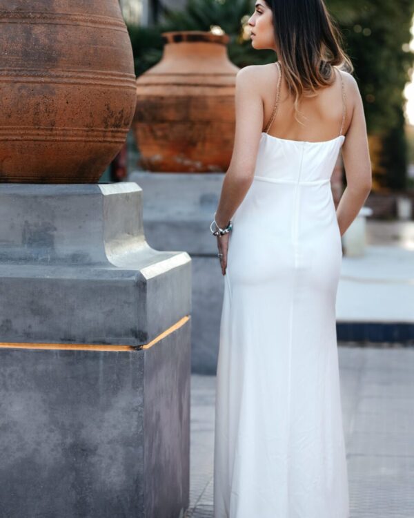 Αρχαιοελληνικό λεκό φόρεμα ιδανικο για πολιτικό γάμο