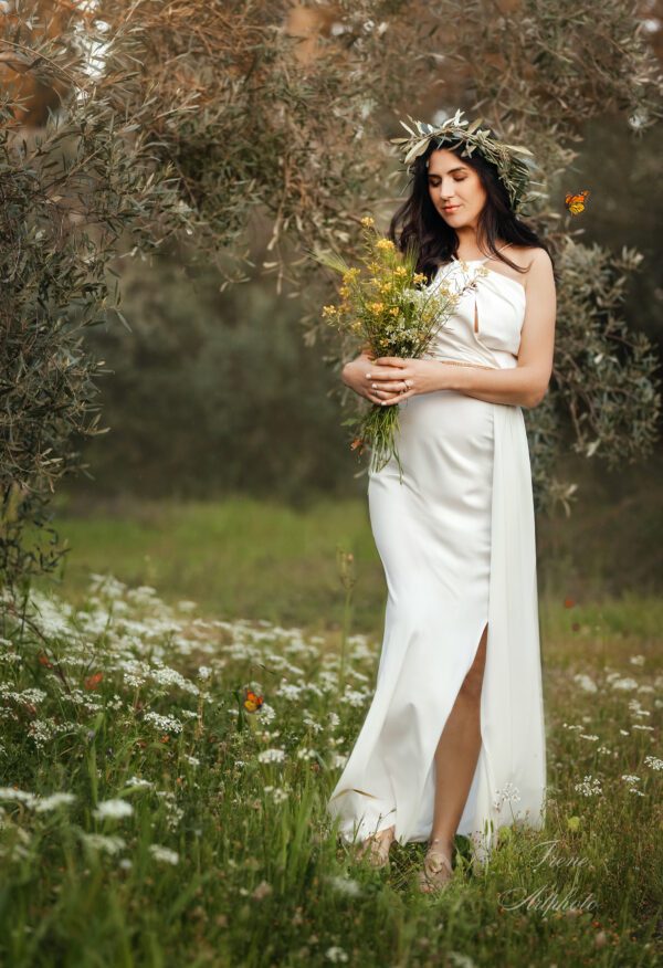 Νυφικό φόρεμα αρχαιοελληνικό ιδανικό για εγκυμοσύνη