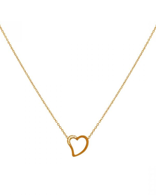 Κολιέ από Ατσάλι με Καρδιά