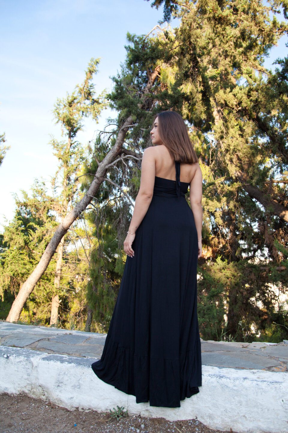 Μακρύ φόρεμα σε μαύρο