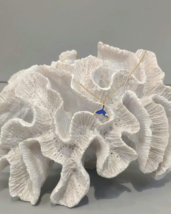 Επίχρυσο κολιέ με ουρά γοργόνας