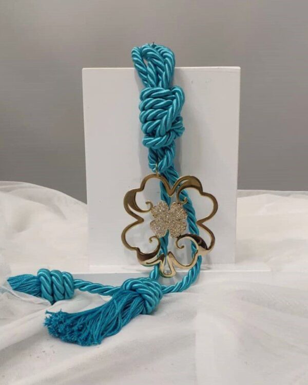 Γούρι 2023 επιχρυσωμένο με τετράφυλλο τριφύλλι