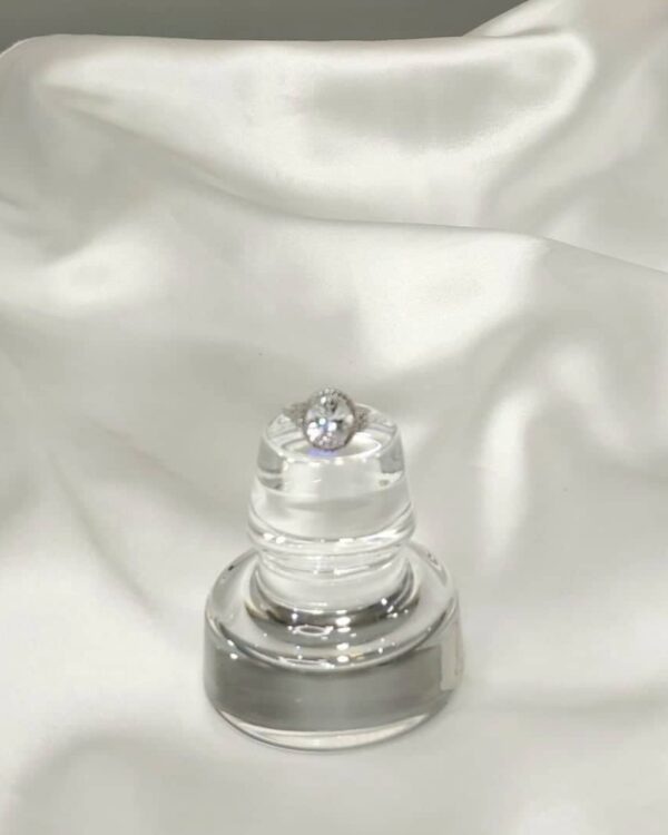 Ασημένιο μονόπετρο με swarovski