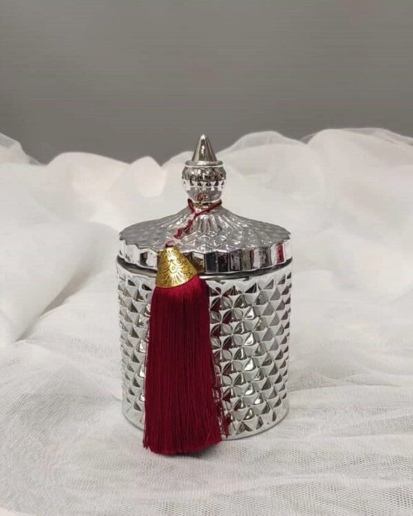 Γούρι 2023 θήκη κεριού με επίχρυσο γούρι