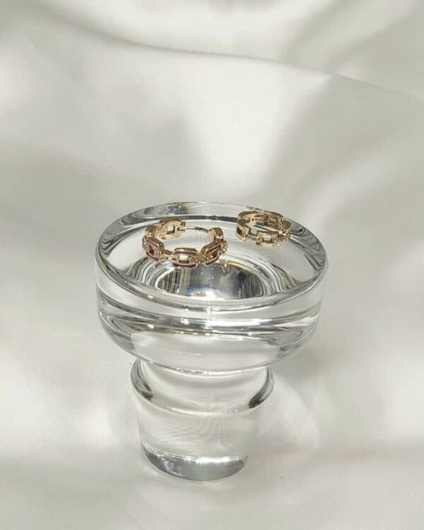 Σκουλαρίκια αλυσίδα σε επίχρυσο ατσάλι