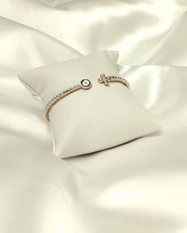 Χειροπέδα με ματάκι επιχρυσωμένη με 24 καράτια