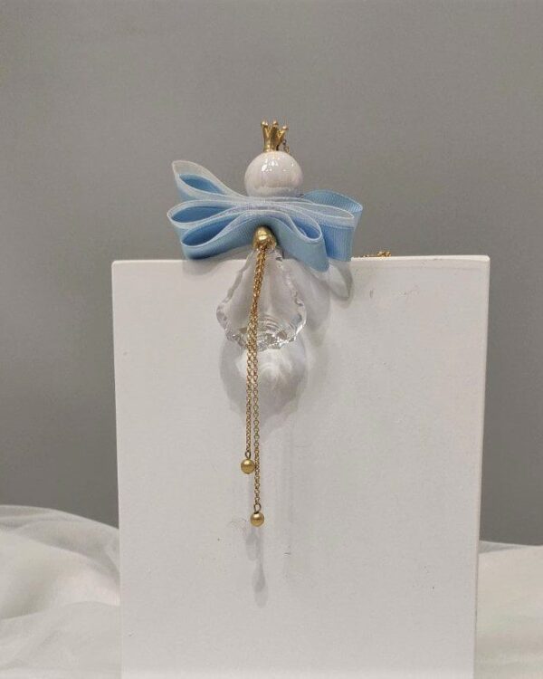 Δώρο γέννησης/βάπτισης αγόρι επιχρυσωμένο με 24 καράτια , με αγγελάκι και κρύσταλλο