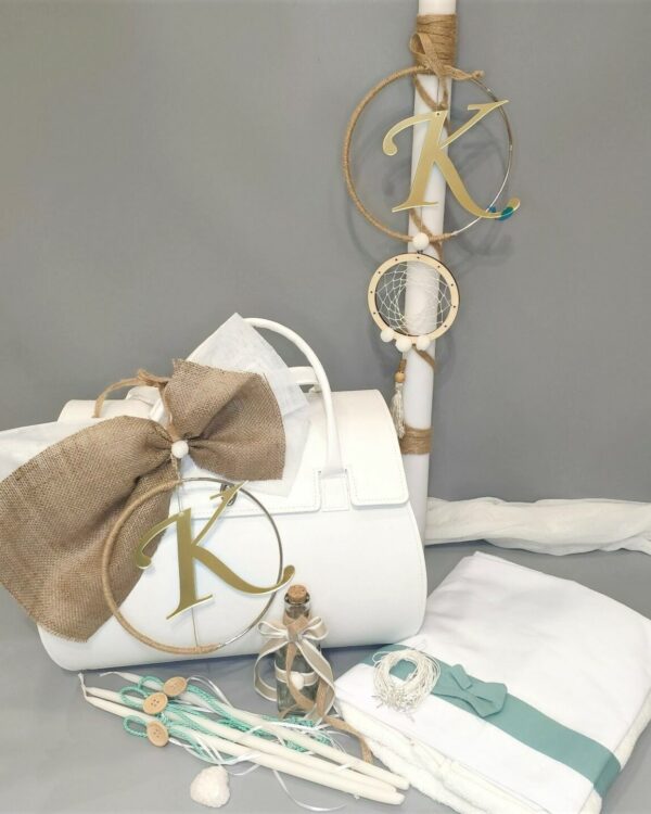 Πλήρες σετ βάπτισης με Μονόγραμμα ονόματος